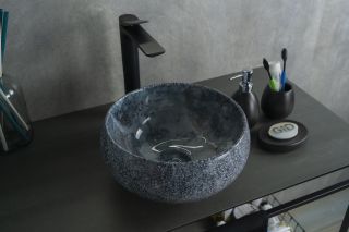 Раковина Gid Mnc481 54433 накладная под камень глянцевая 32x32x15.5